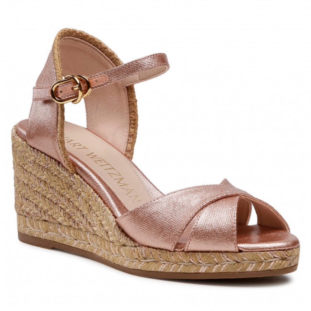 Stuart Weizmann rose gold sandals